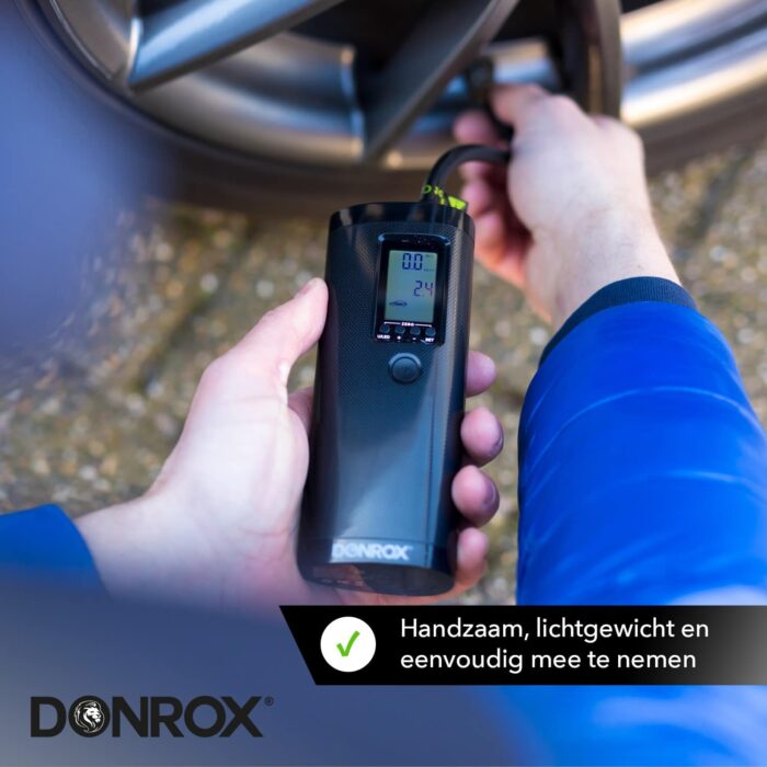 Donrox Ride F511. Handzame luchtpomp, lichtgewicht en eenvoudig mee te nemen