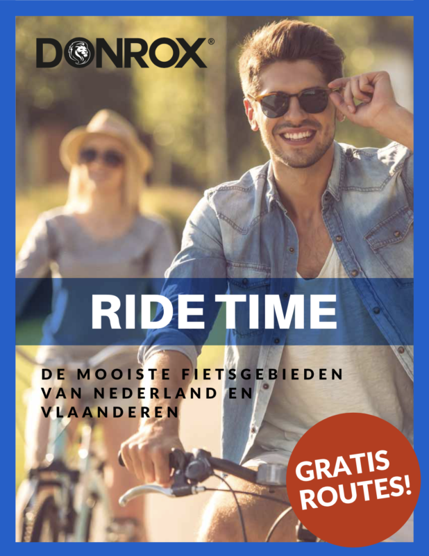 Donrox ebook met de mooiste fietsgebieden van Nederland en Vlaanderen